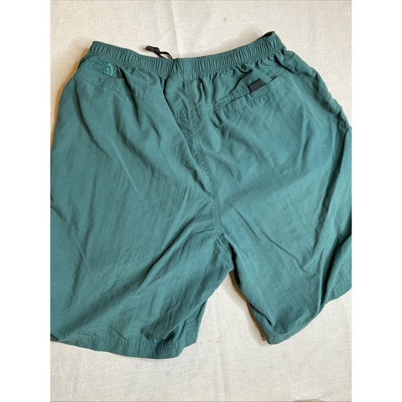 North Face Swim Trunks Nylon Elastic Waist Gorpcore Normcore Size Med Pine Green - Picture 8 of 9